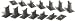 Bachmann Trains 14 PC. E-Z TRACK Graduated Pier Set