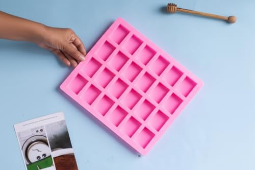 Image of Rectangle Sample 10g Silicone Soap Mould | 24x20 cm | Food-Grade Non-Stick Reusable Craft Mold for Handmade Soaps