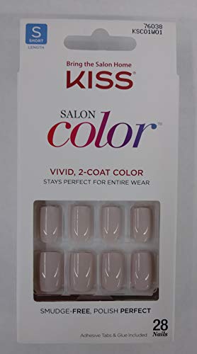 Kiss Salon Color Short Length Nails - 76038