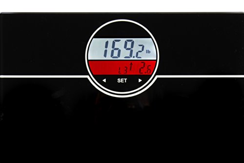 Ozeri Weightmaster (440 Lbs / 200 Kg) Bath Scale With Bmi, Bmr And 50 Gram Weight Change Detection, Black #TOP5