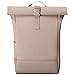 Produktbild Johnny Urban Rucksack Damen Beige - Harvey - Rolltop Mit Laptopfach für Uni Business City - 15L - Matte PU Beschichtung - Wasserabweisend