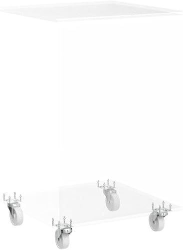 Miniatura 5 de Mesa auxiliar de acrílico en forma de C, mesa auxiliar de sofá móvil transparente, mesita de noche moderna para sala de estar