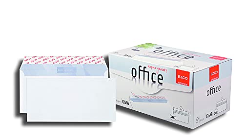 Enveloppe de Bureau DIN longue ELCO 80g/m2 blanche boîte de 200 pièces