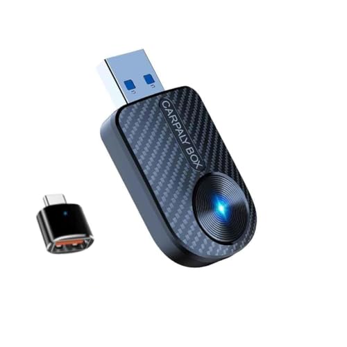 Mini Wireless CarPlay Adapter, 2-in-1 CarPlay & Android Auto Dongle, Plug-and-Play Fast…