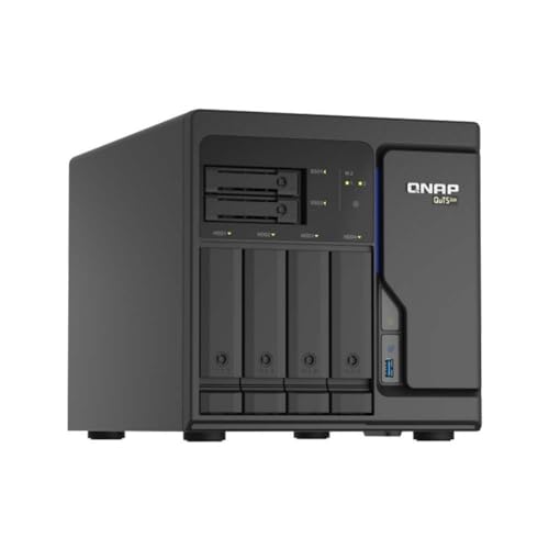 QNAP TS-H686-D1602-8G 6 Bay Desktop NAS Enclosure - 4 x 2.5 GbE Ports, 4 x 3.5 Inch Drive Bays & 2 x 2.5 Inch SATA Drive Bays