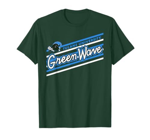 Tulane Green Wave Retro Performer Green Officially Licensed T-Shirt