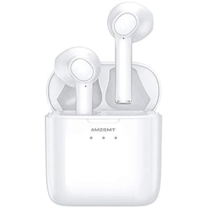 True Wireless Earbuds Deep Bass 40hrs Cycle Playtime Bluetooth Headphones with Charging Case 5.0 in Ear with Built in…