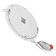 JANDEI - Pack 3 x LED Einbau-Downlights, 18W, 1440 Lumen, runde Form, Montageloch Ø 200- Ø 205 mm, extraflach 13 mm tief, Lichtfarbe Warmweiß 3000K, inklusive Trafo