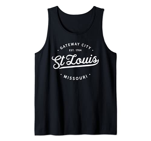 Classic Retro Vintage St Louis Missouri USA Novelty Souvenir Camiseta sin Mangas