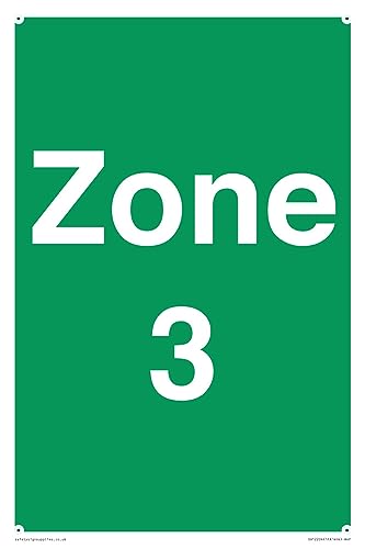 Panneau Zone 3 200x300 mm au format A4P pour signalétique extérieure