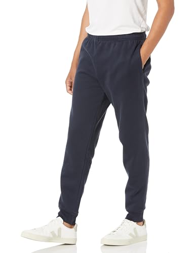 Amazon Essentials Jogger de Forro Polar Hombre, Azul Marino, L