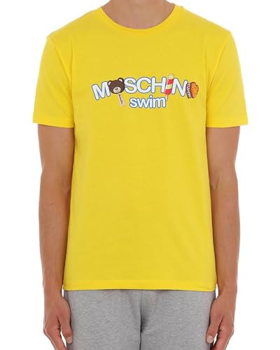 T-shirt Homme Coton Jaune MOSCHINO Swim A07139409, le confort stretch naturel