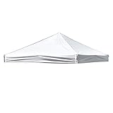 Yescom 10' x 10' EZ Pop Up Canopy Top Replacement Instant Patio Pavilion Gazebo Sunshade Tent Oxford Cover White