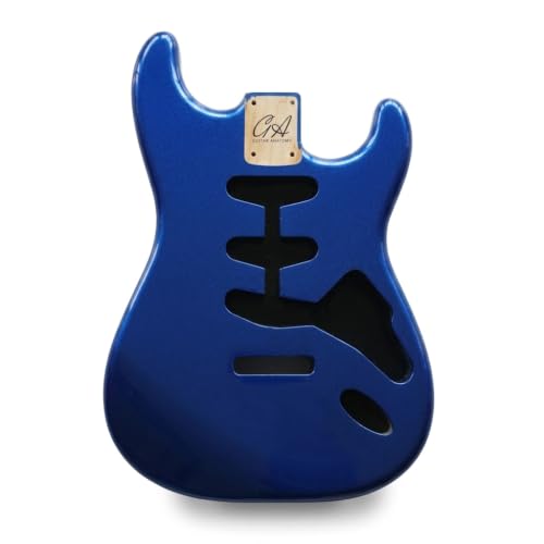 Stratocaster Guitar Body SSS – Metallic Blue – 2 Piece American Alder