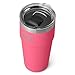 YETI Rambler Cup, Vacuum Insulated Stainless Steel Stackable Cup with Magslider Lid, Tropical Pink, 20 oz (591 ml)