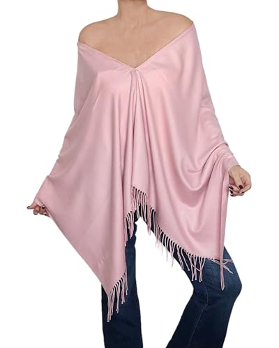 Cashmere Feel Wrap Soft Poncho Tartan Blanket Scarf Oversized