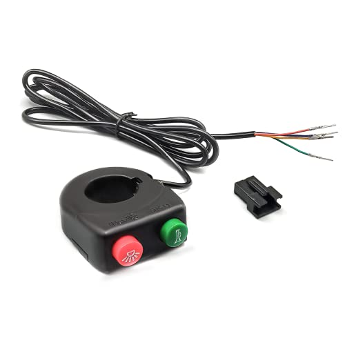 HUDAMZKY WUXING DK226/DK11 Electric Bike Scooter Light Switch 24V/36V/48V/60V/72V Ebike Lamp and Horn Switch (DK11)