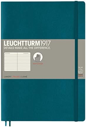 Leuchtturm1917 (310337 Notebook Medium (A5) Softcover, 123 numbered pages, squared, black
