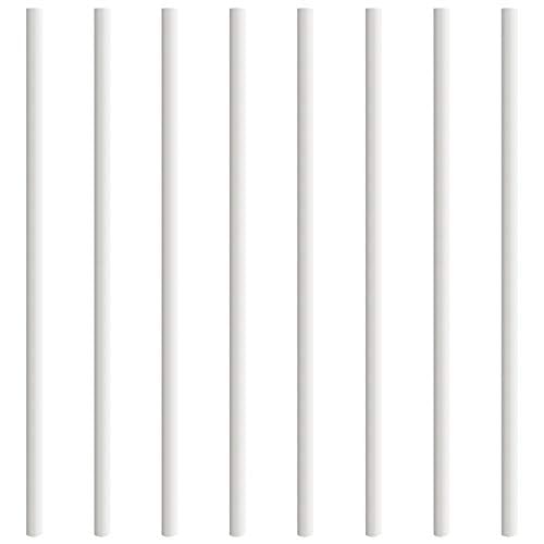 29 Inches Classic Hollow Round Iron Deck Balusters Furniture for Deck Railing Porch Staircase Banister Balustrade (25-Pack, White)