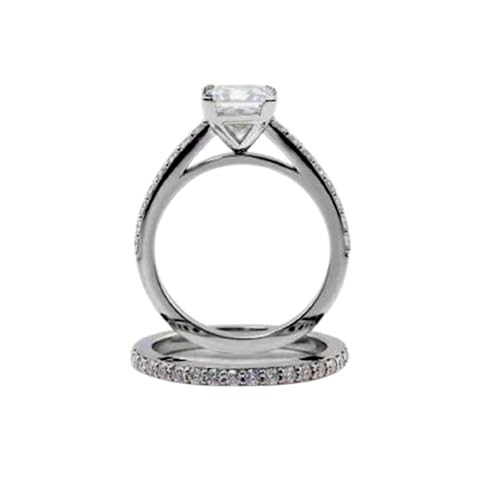 Bague de mariage moissanite argent 925 massif alliance avril RNG-1672