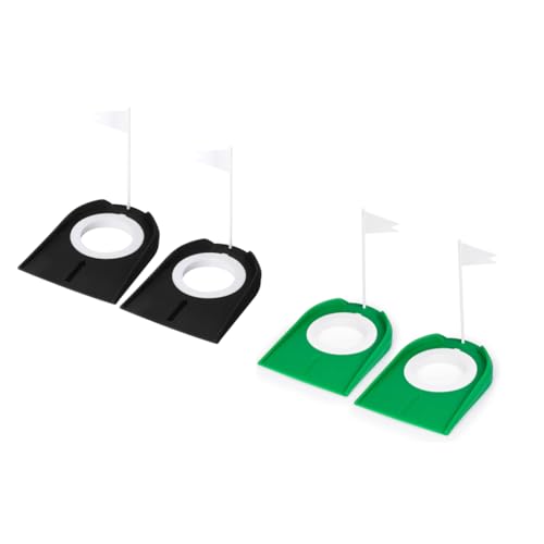 4 Pack Golf Practice Putting Cup Flag Training Putters Adults Home Office Backyard Yard Lawn Indoor Outdoor Golf Accessories Practice Training Aids