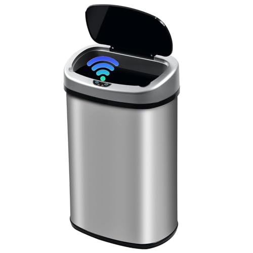 Sensor Can 13 Gallon Kitchen Trash Can con Tapa y Sensor