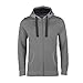 Produktbild HRM Herren Jas M Kapuzenpullover, Grau-meliert, XL