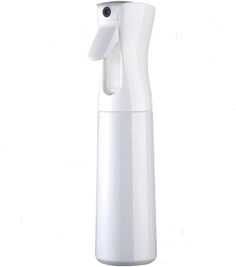 ShinekooHair Spray Bottle, 300ml Fine Continuous Mist Sprayer For Curly Hairstyling, Home Clean, Pets, Plants &Cleaning Skin Care (White)