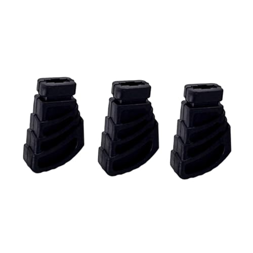 KOMBIUDA 3 pièces Caoutchouc pour Support Batterie Noir Patins Antidérapants pour et Grosse Caisse Accessoires de Percussion Durables pour Stands Simple Braced