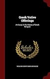 Greek Votive Offerings: An Essay in the History of Greek Religion
