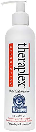 Theraplex Hydro Lotion (8 oz) - No Parabens or Preservatives, Noncomedogenic, and Hypoallergenic, Fragrance-Free, Dermatologist recommended - National Eczema Association Seal of Approval