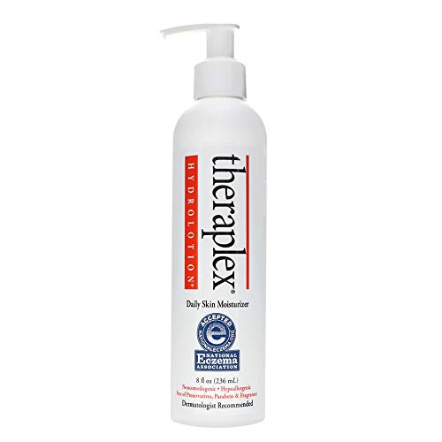 Theraplex Hydro Lotion (8 Oz) - No Parabens Or Preservatives, Noncomedogenic, And Hypoallergenic, Fragrance-Free, Dermatologist Recommended - National Eczema Association Seal Of Approval #TOP1
