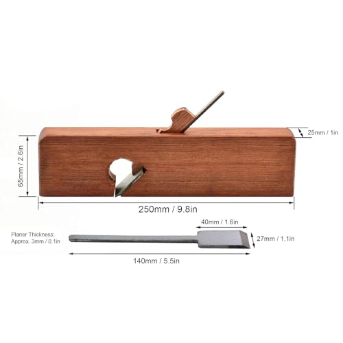 Miniatura 2 de Cepilladora De Madera, Cepilladora De Mano, Cepilladora De Carpintero, Herramienta De Bricolaje Para Carpintería Manual De Ranurado De Borde Plano, Con Cepillado Rápido, Resistencia Al Desgaste