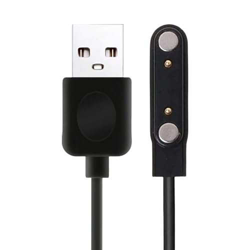 BaiWeiDun Smart Watch Cable de Carga, Accesorios Magnético SmartWatch Cable de Carga de 2 Pines,Cargador de contacto pin Espaciado de 7.62 mm Para Smart Watch, Fitness Tracker (1)