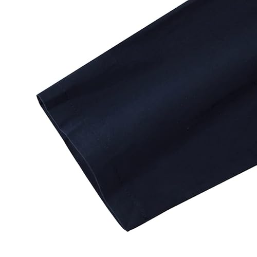Zanzea Women Cotton Lapel Casual Loose Long Shirt Dresses Button Down Pocket Blouse Maxi Dresses Navy-F85144 Large #TOP5