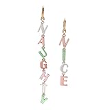 Naughty & Nice Linear Mismatch Earrings,PASTEL MULTI,373141GLD968