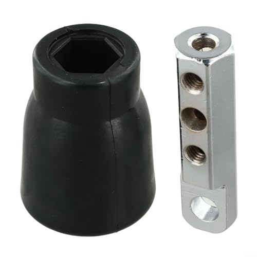 Terminal de cuerda de alambre para equipos de fitness, conector de cable de gimnasio con tapón de goma y tornillo de fijación, acero inoxidable + nailon, compatible con cables de 5 a 6 mm