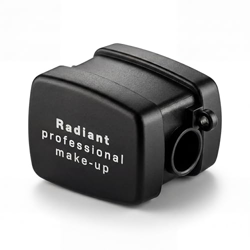 Radiant Professional Pencil Sharpener for Soft Pencils - Makeup Sharpener with Catcher for Lip & Eye Pencils