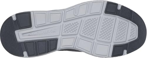 Skechers - Mens Relaxed Fit: Arch Crosser - Dermot Slip On Shoes, Color Gray, Size: 10 XW US3