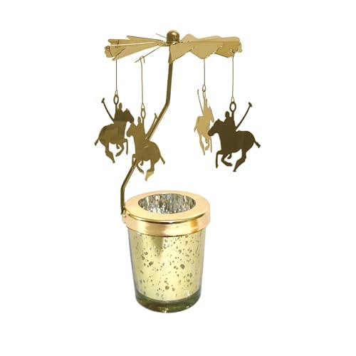 Portavelas giratorio con de mariposa, soporte giratorio para velas de té, decoración de Navidad, decoración de mesa