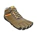Vibram Men's FiveFingers Trek Ascent Insulated | Barefoot All-Terrain Outdoor Shoe for Hiking & Light Trail, Khaki/Orange, 43 EU / 9.5-10 US