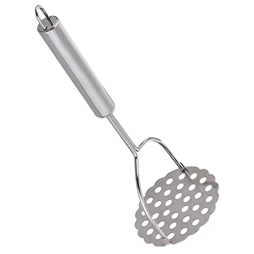 OUNONA Stainless Steel Potato Masher Kitchen Tool Manual Reusable Vegetable Masher for Instant Mash for Home Cooking