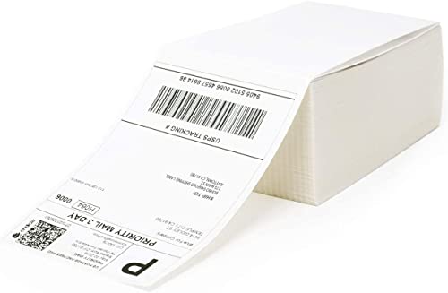 4x6 Thermal Labels, ANWALE Shipping Label, Direct Thermal Printer Label (1000 Fan-Fold Labels), Commercial Grade Compatible with Rollo Label Printer, MUNBYN, iDRPT, Polono, Zebra Thermal Label Printer