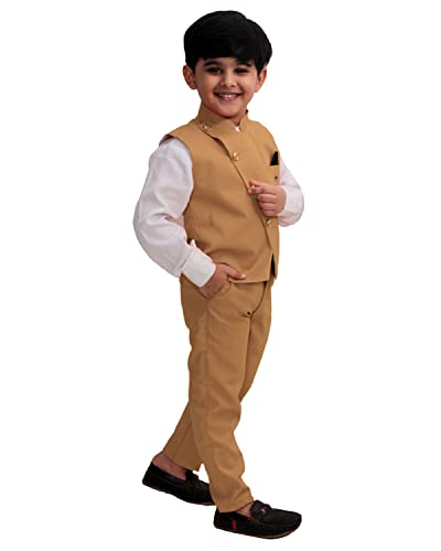 Image of FOURFOLDS Boy's 3-Piece Suit