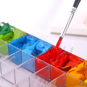 Transon Paint Storage Palette Box 24 Wells Airtight Stay Wet for Watercolor, Gouache, Acrylic and Oil Paint - Thumbnail 7