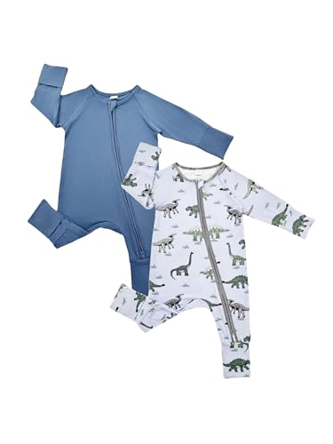 Image of Bow Dream Baby Girl Romper Jumpsuit Bamboo Rayon Baby Clothes Boys & 2 Way Zipper Outfit Baby Clothes for Girls