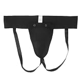 Cabilock Atmungsaktiver Tiefschutz, verschleißfester Schrittschutz, Boxausrüstung, Trainings Tiefschutz, schwarz, Latex, Baumwolle, Competitive Sports