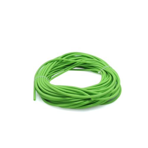 flexiable rubber High Elastic Latex Hose Tube Motion Colour 1.6x3.2mm 1.7x4.5mm 1.8x4.2mm 2x4mm 2x5mm 3x6mm drain elastic (Color : Green-1 Meter, Size : 1.6x3.2mm)