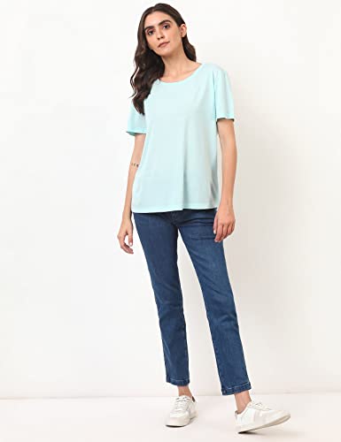 Image of Marks & Spencer Women's Regular Blouse (T41 8916K Light Aqua 3XL)