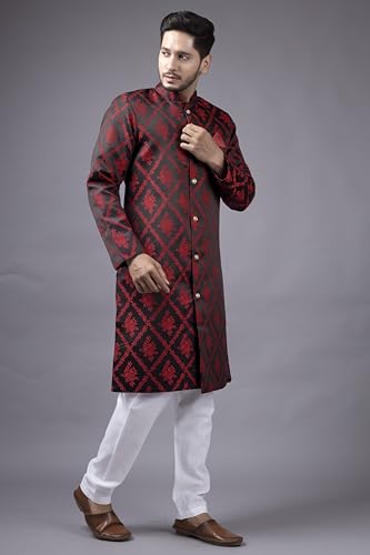 Image of Mens Ethnic Wear Indo Western Set